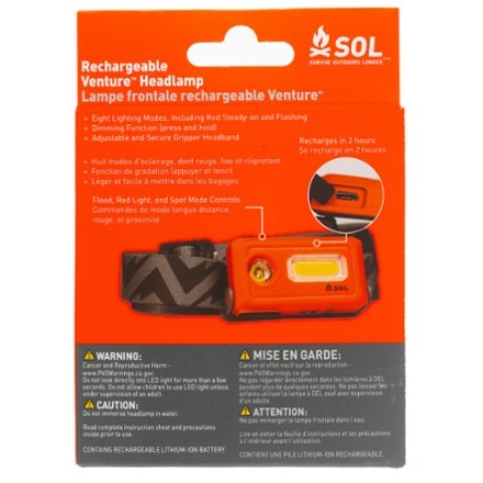 SOL Venture Rechargeable LED Headlamp 5