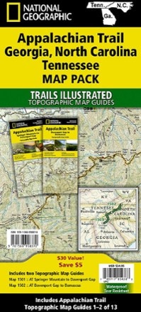 National Geographic Appalachian Trail Map Pack: Georgia, North Carolina and Tennessee 0