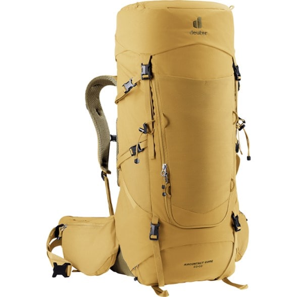 deuter act backpack mens Unisex Aircontact Lite 50 + 10 L, Lightweight Backpacking & Hiking for Men & Women, 50 + 10 Liters Thanks to the practical rain cover Aircontact Core 50+10