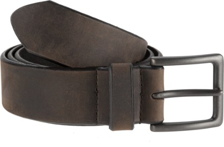 Matte Black Leather Belt, Made in Seattle