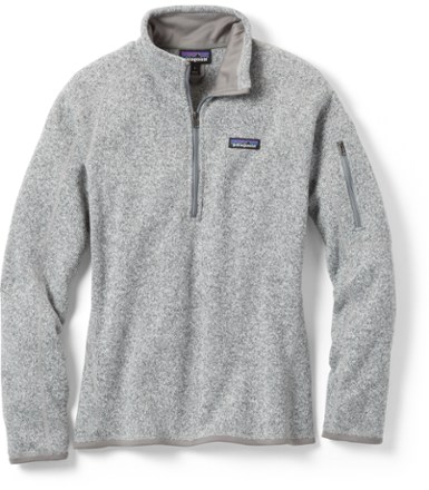 patagonia quarter zip birch white