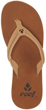 reef ladies leather flip flops