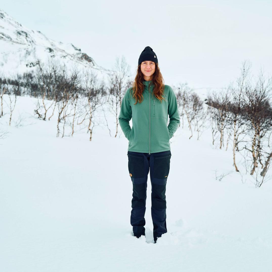 Location Image for Abisko Grid Fleece Hoodie - Women's