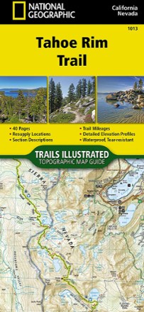 National Geographic Tahoe Rim Trail Topographic Map Guide 0