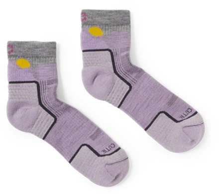 ToughCutie Eve Light Weight Hiker Quarter Horizon Socks - Women's 1