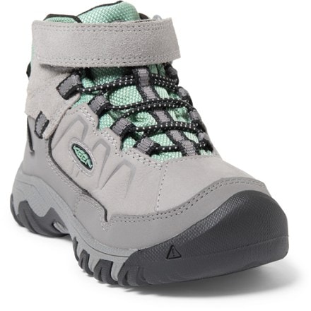 KEEN Targhee IV Mid Waterproof Hiking Boots - Little Kids' 3/4 view