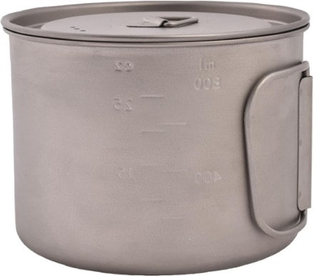 OliCamp Titanium Space Saver Pot with Lid - 900 ml 2