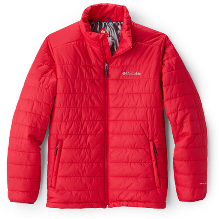 columbia omni heat red jacket