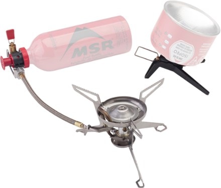 MSR WhisperLite Universal Stove Fuel bottle and canister not included