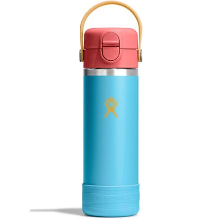 Hydro Flask Kids' Wide-Mouth Vacuum Bootle with Straw Cap and Bottle Boot - 18 fl. oz. 0