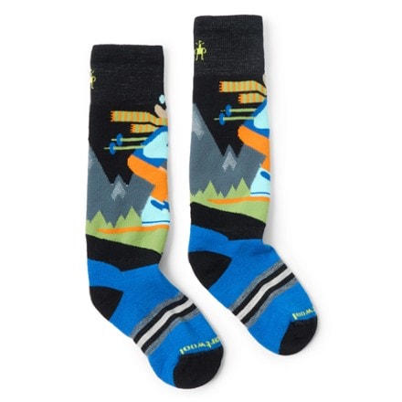 Smartwool Wintersport Full Cushion Mountain Moose Pattern Over the Calf Socks - Kids' 1