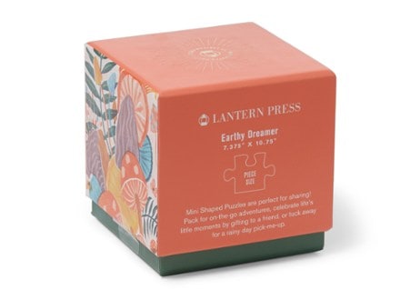 Lantern Press Earthy Dreamer Mini Shaped Puzzle - 140 Piece Back view (None)