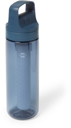 LifeStraw Go Series BPA-Free Water Filter Bottle - 22 fl. oz. Back view (Aegean Sea)