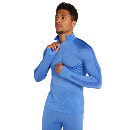Icebreaker Merino 125 ZoneKnit Long-Sleeve Half-Zip Base Layer Top - Men's 0