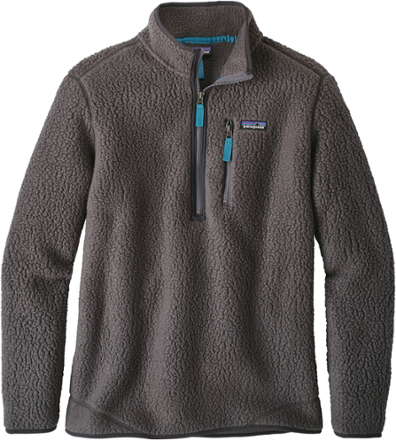 patagonia retro pile pullover black