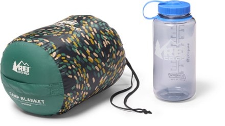 REI Co-op Camp Blanket Stuff sack (32 fl. oz. bottle for scale; not included)