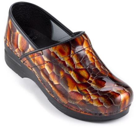 orange dansko clogs