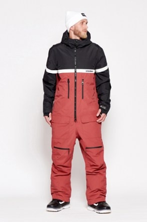 Warm snowsuit one piece for woman - ELIAS - RED winter outwear