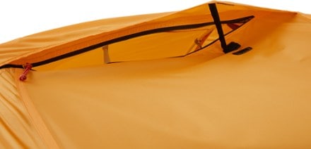 REI Co-op Trail Hut 2 Tent with Footprint Vent opened  (Kabocha Orange)