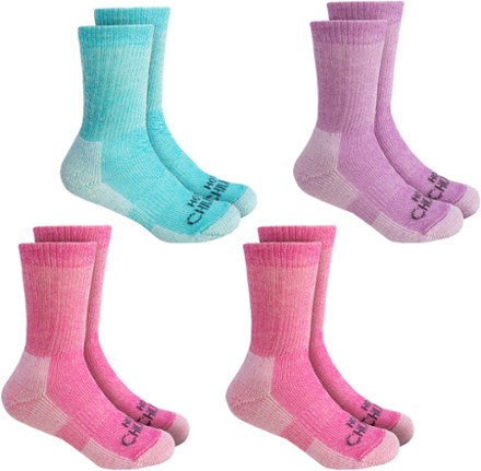 Hot Chillys Youth Wool Trail Socks - 4 Pairs - Kids' 0