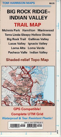 Tom Harrison Cartography Big Rock Ridge-Indian Valley Trail Map 0
