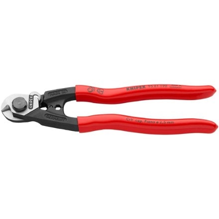 KNIPEX 7-1/2" Wire Rope Shears - Polished Forged Steel 1