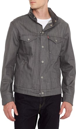 levi's men's cotton canvas commuter trucker