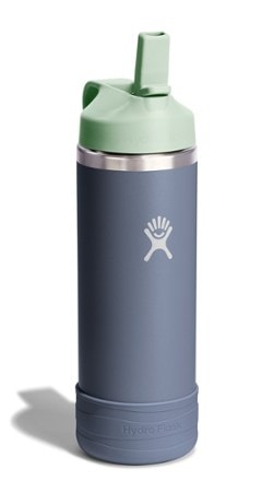 Hydro Flask Kids' Wide-Mouth Water Bottle with Straw Cap and Bottle Boot - 18 fl. oz. 1