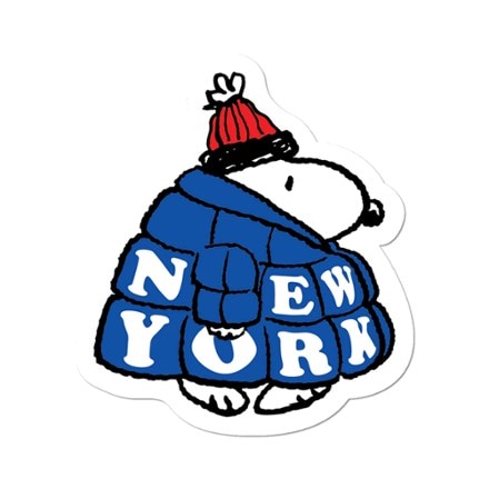 Apply Stickers Snoopy NY Puffer Coat Sticker 0