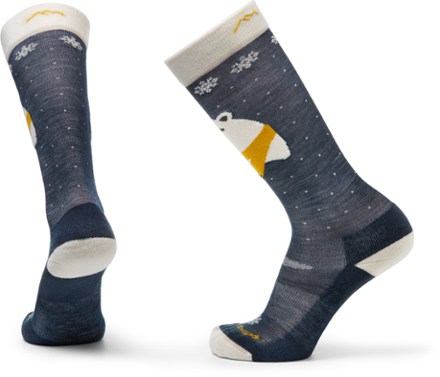 Darn Tough Polar Bear Over the Calf Socks
