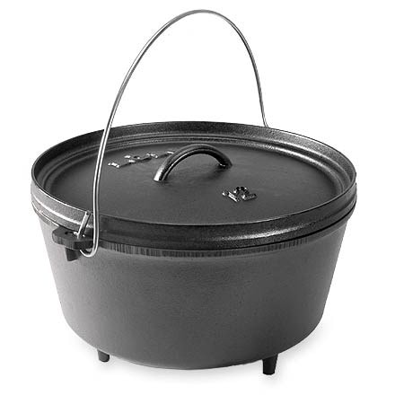 Lodge Cast Iron Dutch Oven 7 Quart, Black