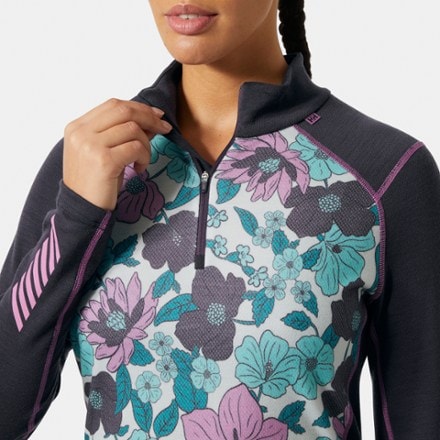 Helly Hansen LIFA Merino Midweight 2-In-1 Graphic Half-Zip Base Layer Top - Women's 4