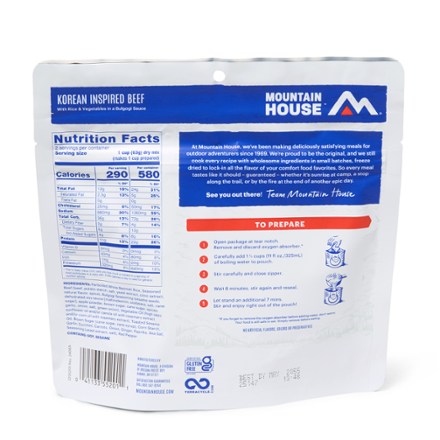 Mountain House Korean Inspired Beef - 2 Servings 4