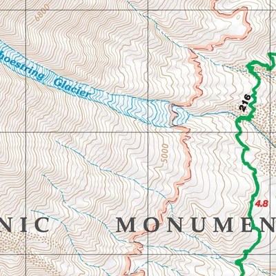 Green Trails Map 364S - Mount St. Helens Climbing 3