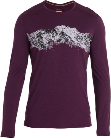 Icebreaker Merino 200 Oasis Long-Sleeve Crewe Remarkables Base Layer Top - Men's 0