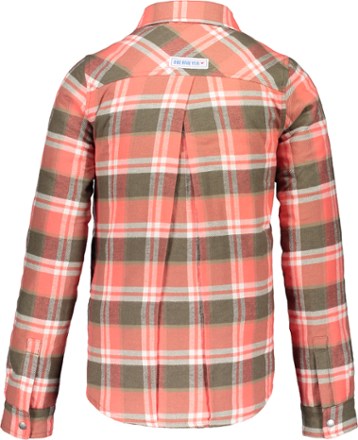 Obermeyer Avery Flannel Insulated Shirt Jacket - Coral Berm Plaid - Kids' 3