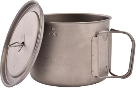 OliCamp Titanium Space Saver Pot with Lid - 900 ml 1