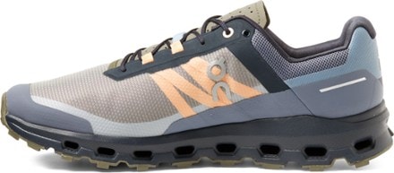 On Cloudvista Trail-Running Shoes - Men's Left view (Midnight/Olive)