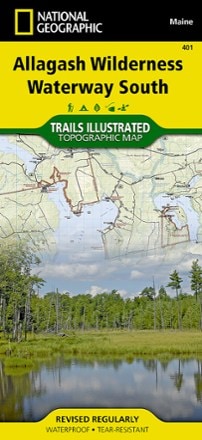 National Geographic Allagash Wilderness Waterway South Map 0