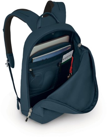 Osprey Arcane Large Day Bag Interior view (Stargazer Blue)