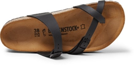 Birkenstock Mayari Sandals - Women's Top View (Black)