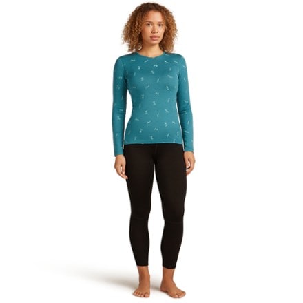 Icebreaker Merino 200 Oasis Long-Sleeve Crewe Snow Day Base Layer Top - Women's 3