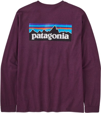 Tシャツ・カットソー Patagonia Men's Long Sleeve P6 Logo Responsibility 38518Q5 Patagonia Men's Long-Sleeved P-6 Logo Responsibili-Tee