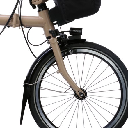 Brompton C Line Electric 4-Speed Mid Handlebar Bike with Rack 10