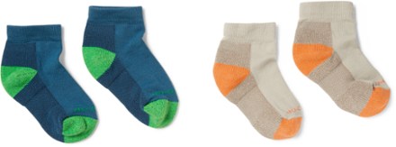 REI Co-op COOLMAX EcoMade Active Quarter Socks - Kids - 2 pairs