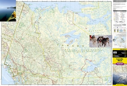 National Geographic Canada West Adventure Travel Map 1
