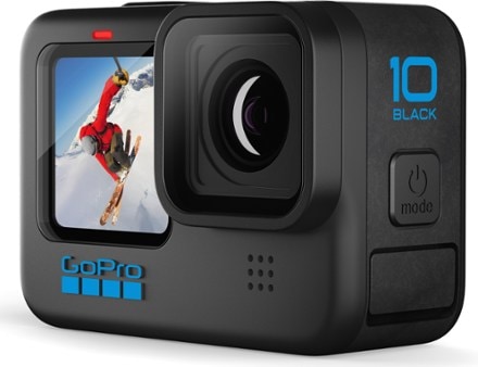 GoPro HERO10 Black Action Camera Adventure Kit, Extra Battery, Chest Mount,  Handgrip