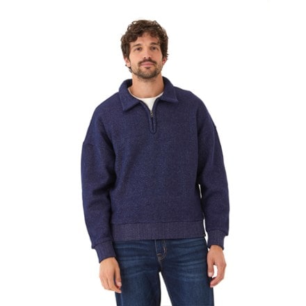 Threads 4 Thought Gabe Cozy Fleece Quarter-Zip Polo - Men's 0