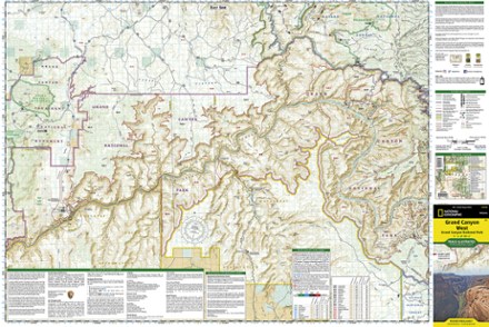 National Geographic Grand Canyon National Park Trail Map - West 2