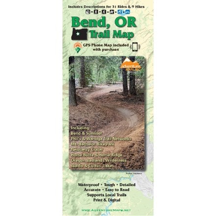 Adventure Maps Bend, OR Trail Map 0